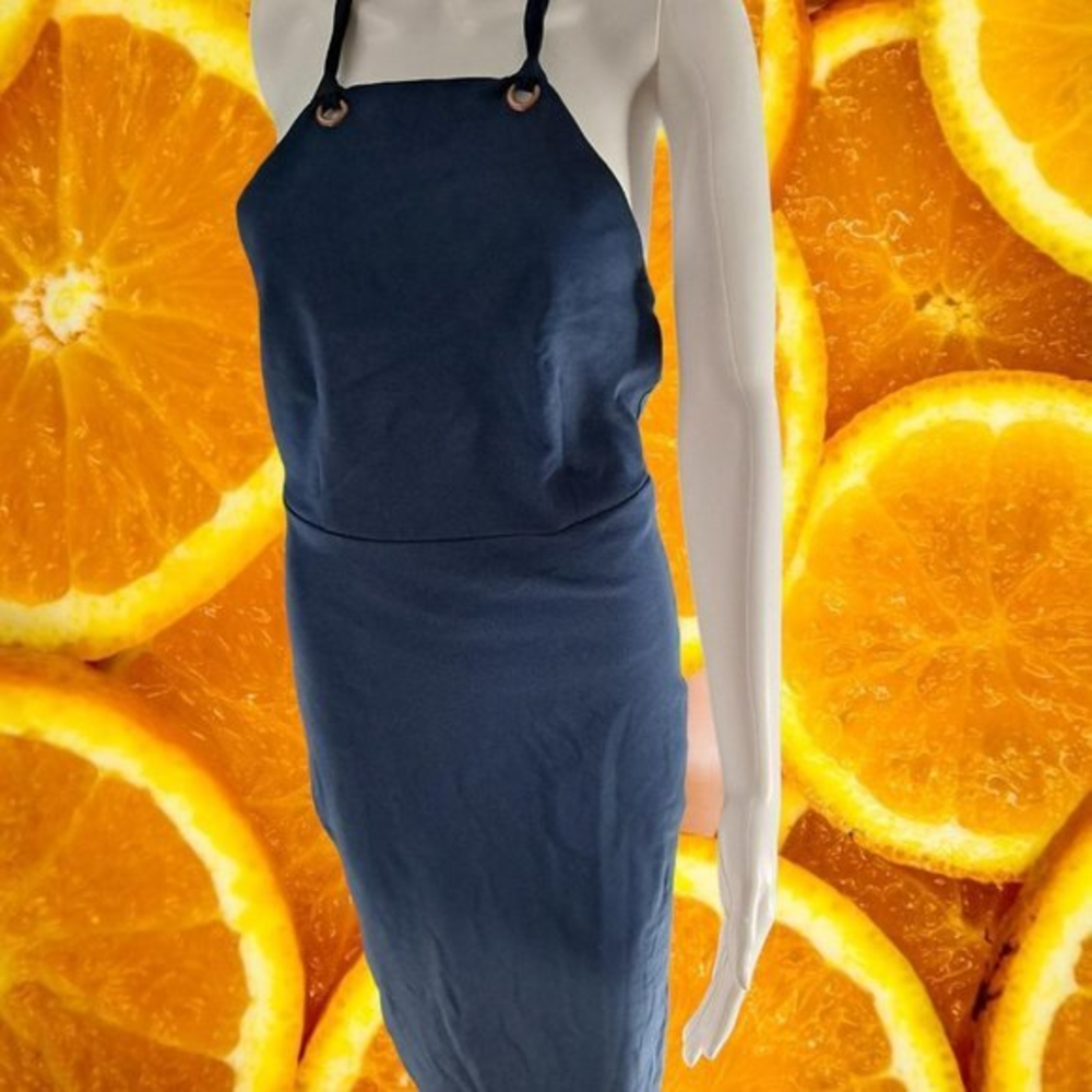 LISA & Lucy Navy Neck Strap with Low Back Dress Size 8